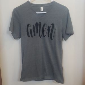 Glitter "amen" t-shirt